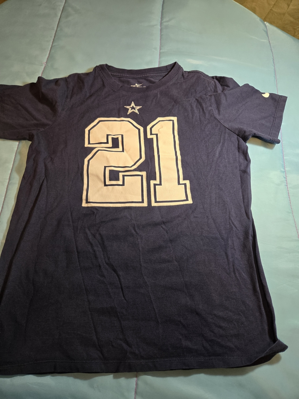 Nike  DALLAS COWBOYS Ezekiel Elliott #21 Jersey T-Shirt Kids Large